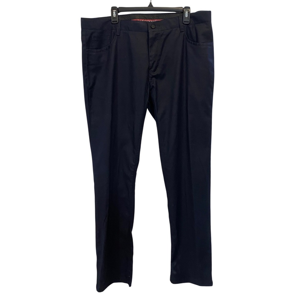 Barabas Italy Mens Navy Blue Handcrafted Cotton Blend Dress Pants Slacks Size 36